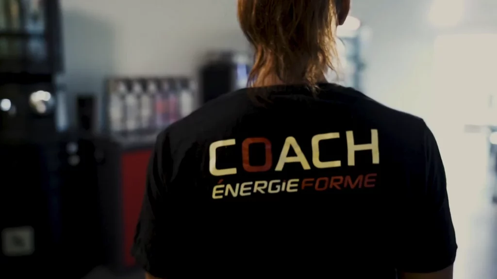 Adhérente Énergie Forme pendant son entraînement